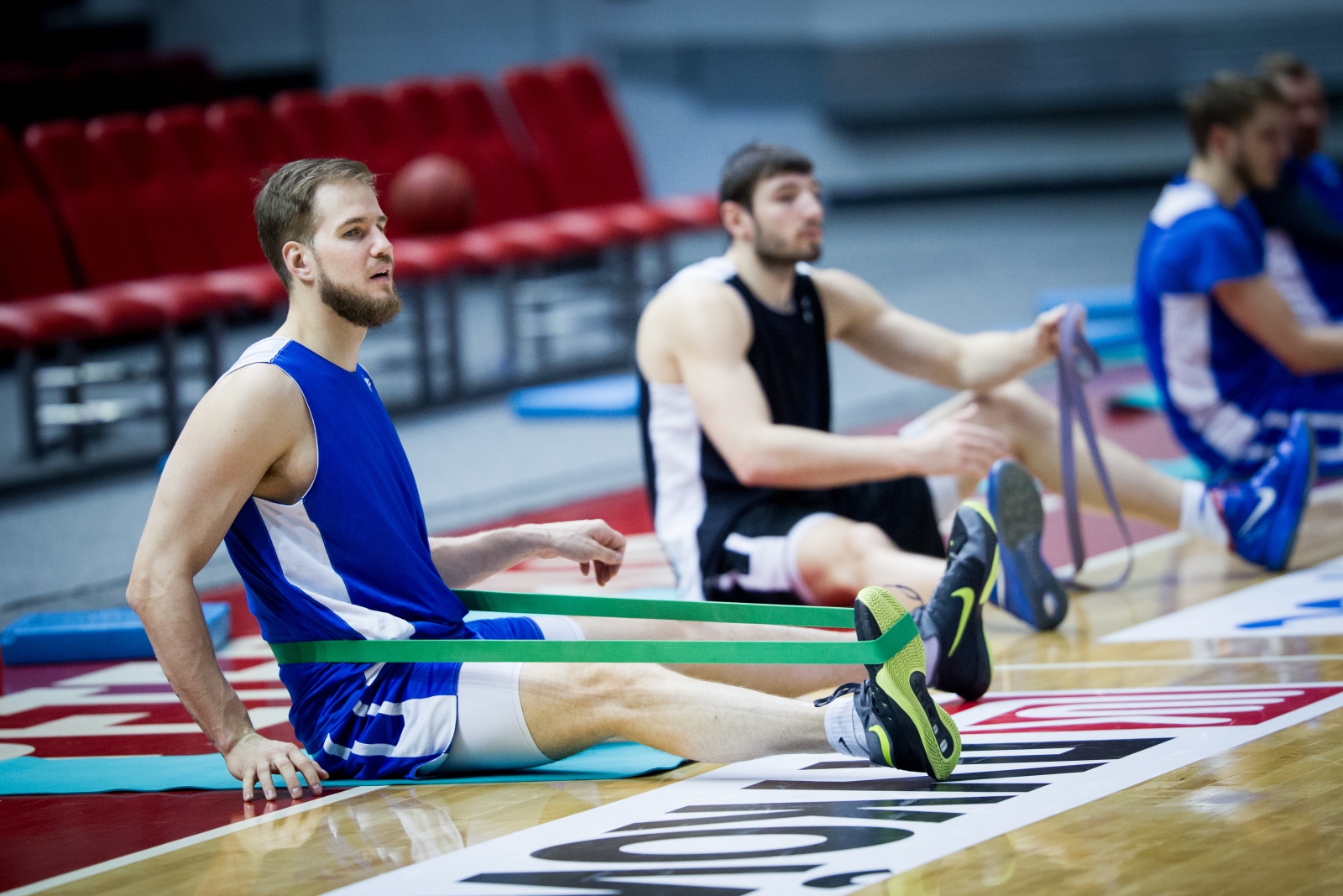 Тренировка основного состава БК «Зенит» перед матчем Единой лиги ВТБ 2015/2016 «Зенит» — «Астана»