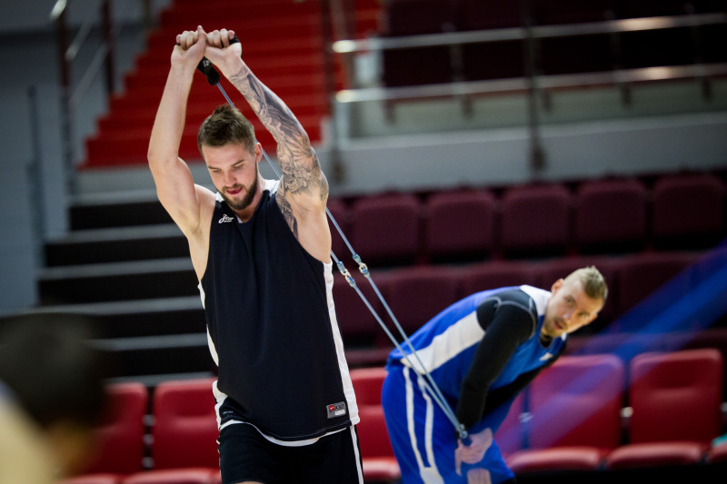 Тренировка основного состава БК «Зенит» перед матчем Единой лиги ВТБ 2015/2016 «Зенит» — «Астана»