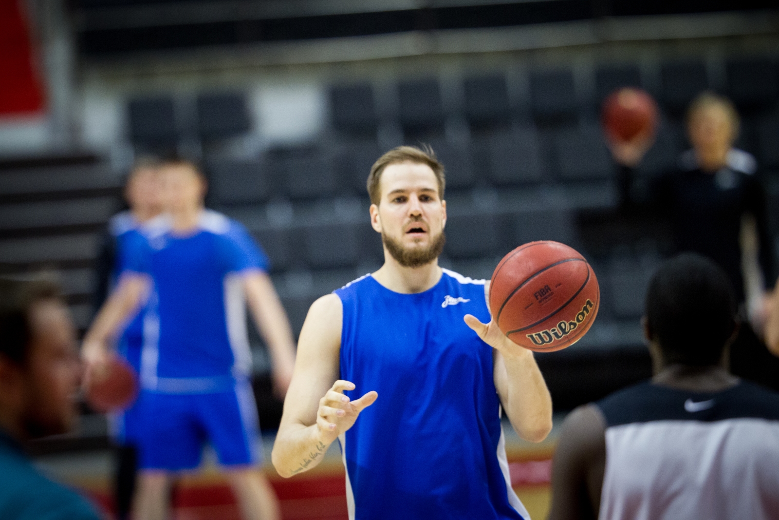 Тренировка основного состава БК «Зенит» перед матчем Единой лиги ВТБ 2015/2016 «Зенит» — «Астана»