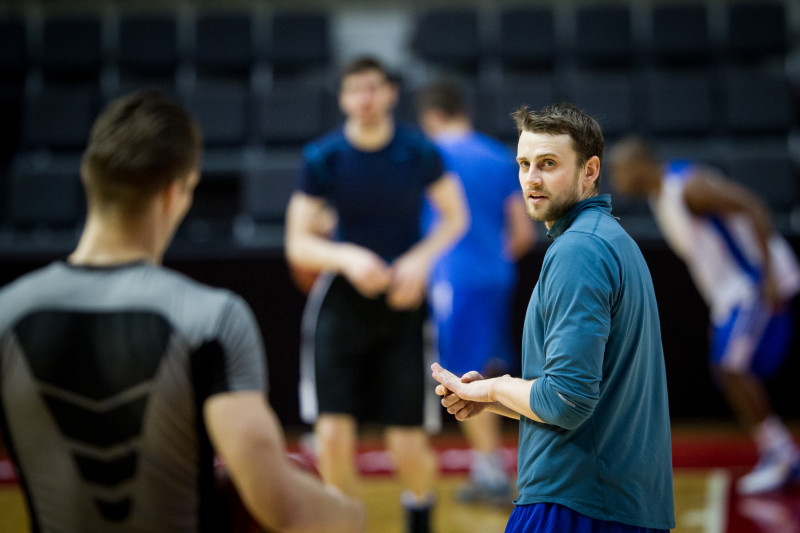 Тренировка основного состава БК «Зенит» перед матчем Единой лиги ВТБ 2015/2016 «Зенит» — «Астана»