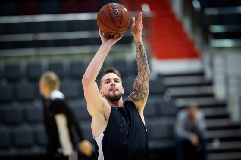 Тренировка основного состава БК «Зенит» перед матчем Единой лиги ВТБ 2015/2016 «Зенит» — «Астана»