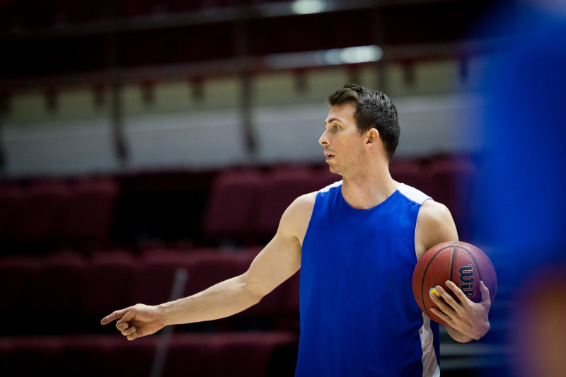 Тренировка основного состава БК «Зенит» перед матчем Единой лиги ВТБ 2015/2016 «Зенит» — «Астана»