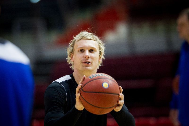 Тренировка основного состава БК «Зенит» перед матчем Единой лиги ВТБ 2015/2016 «Зенит» — «Астана»