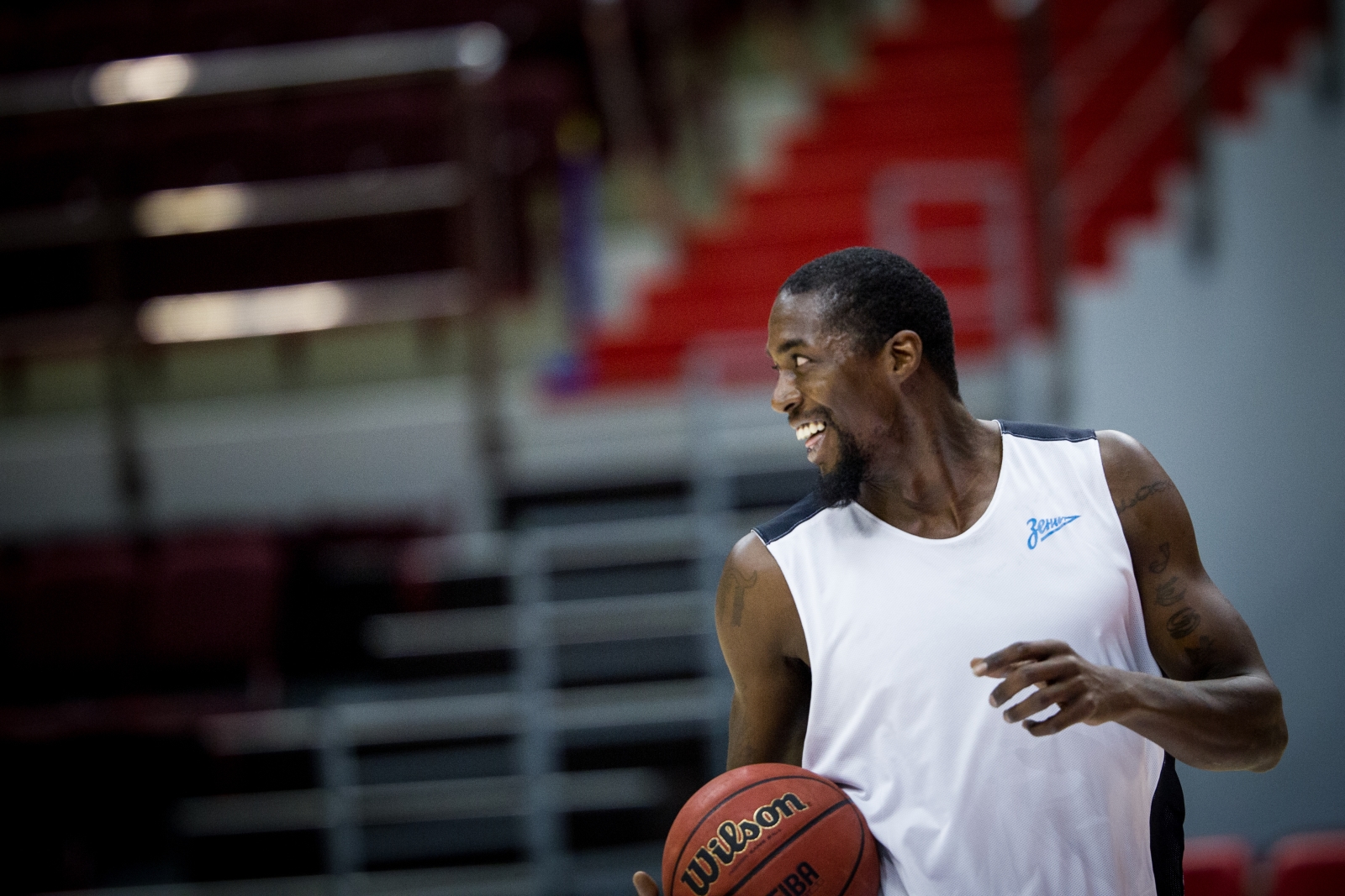 Тренировка основного состава БК «Зенит» перед матчем Единой лиги ВТБ 2015/2016 «Зенит» — «Астана»