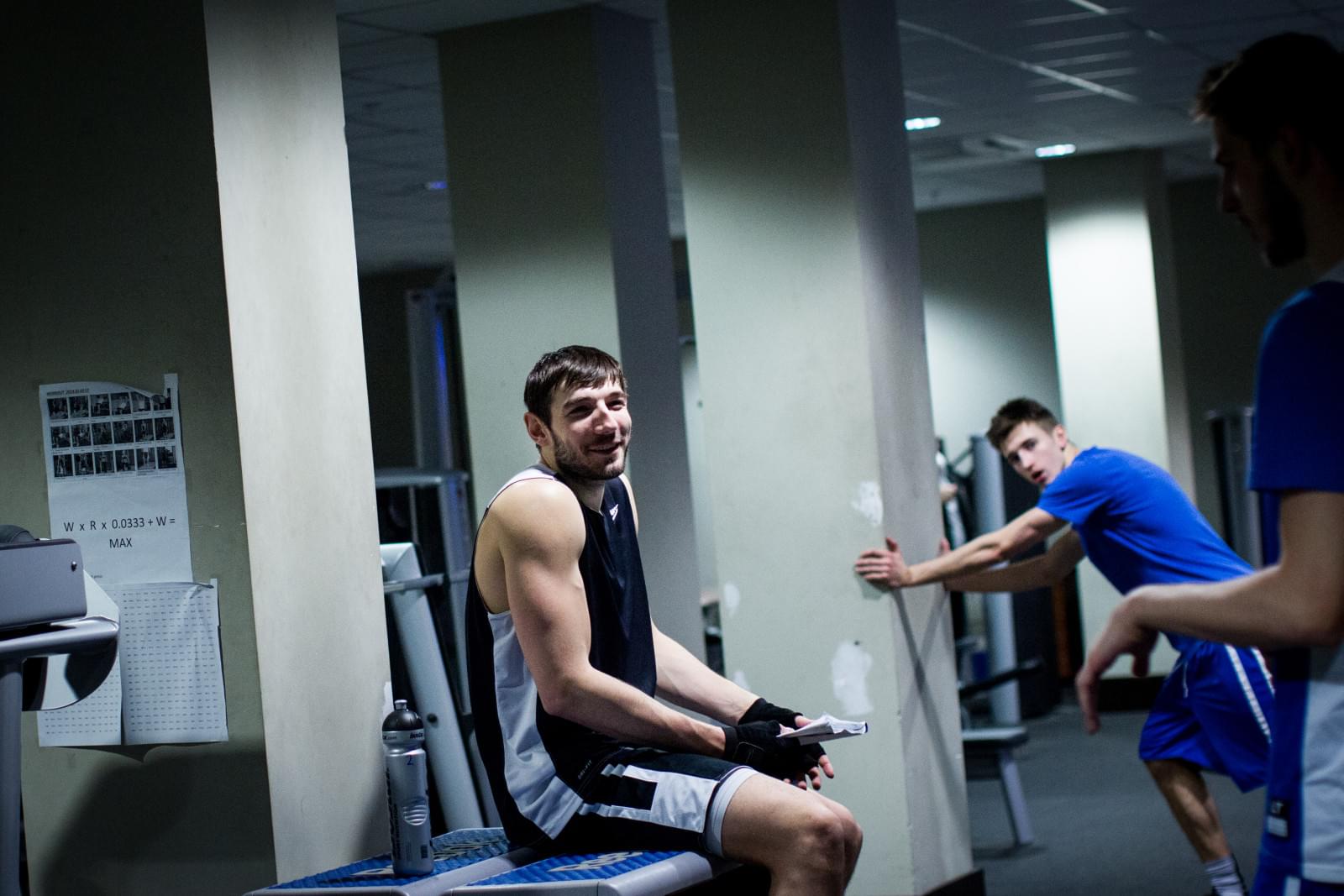 Тренировка основного состава БК «Зенит» перед матчем Единой лиги ВТБ 2015/2016 «Зенит» — «Астана»