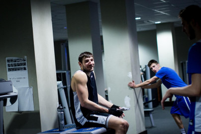 Тренировка основного состава БК «Зенит» перед матчем Единой лиги ВТБ 2015/2016 «Зенит» — «Астана»