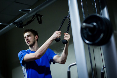 Тренировка основного состава БК «Зенит» перед матчем Единой лиги ВТБ 2015/2016 «Зенит» — «Астана»