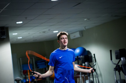 Тренировка основного состава БК «Зенит» перед матчем Единой лиги ВТБ 2015/2016 «Зенит» — «Астана»