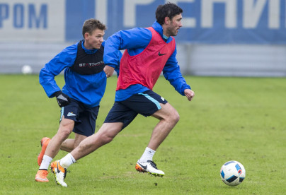 Тренировка «Зенита» перед матчем с ЦСКА