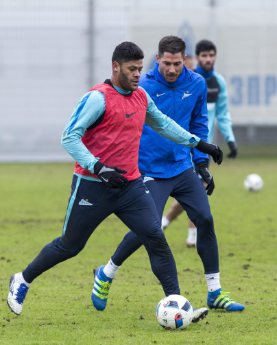 Тренировка «Зенита» перед матчем с ЦСКА