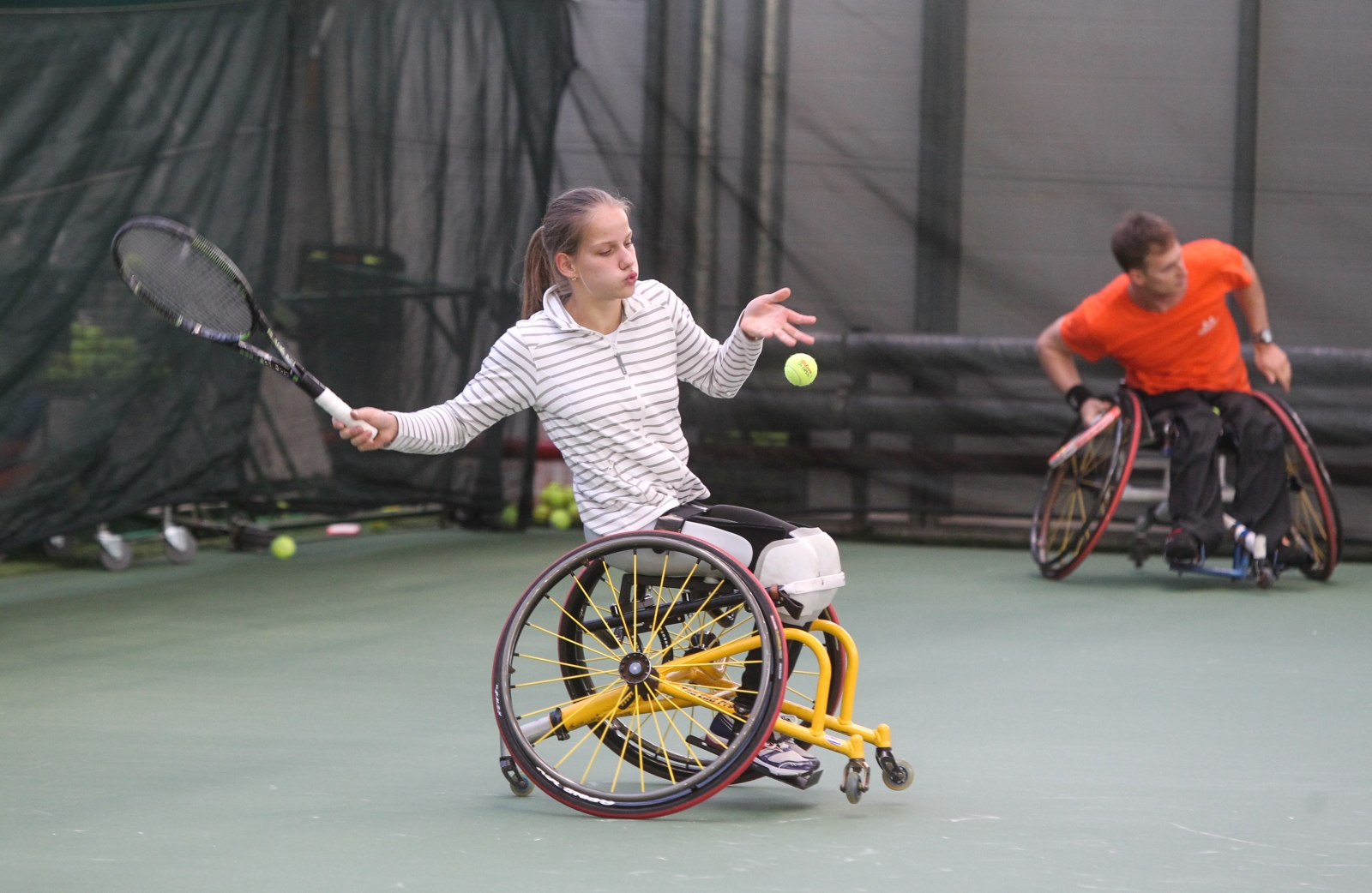 Михаил Кержаков на финальных соревнованиях среди теннисистов-паралимпийцев