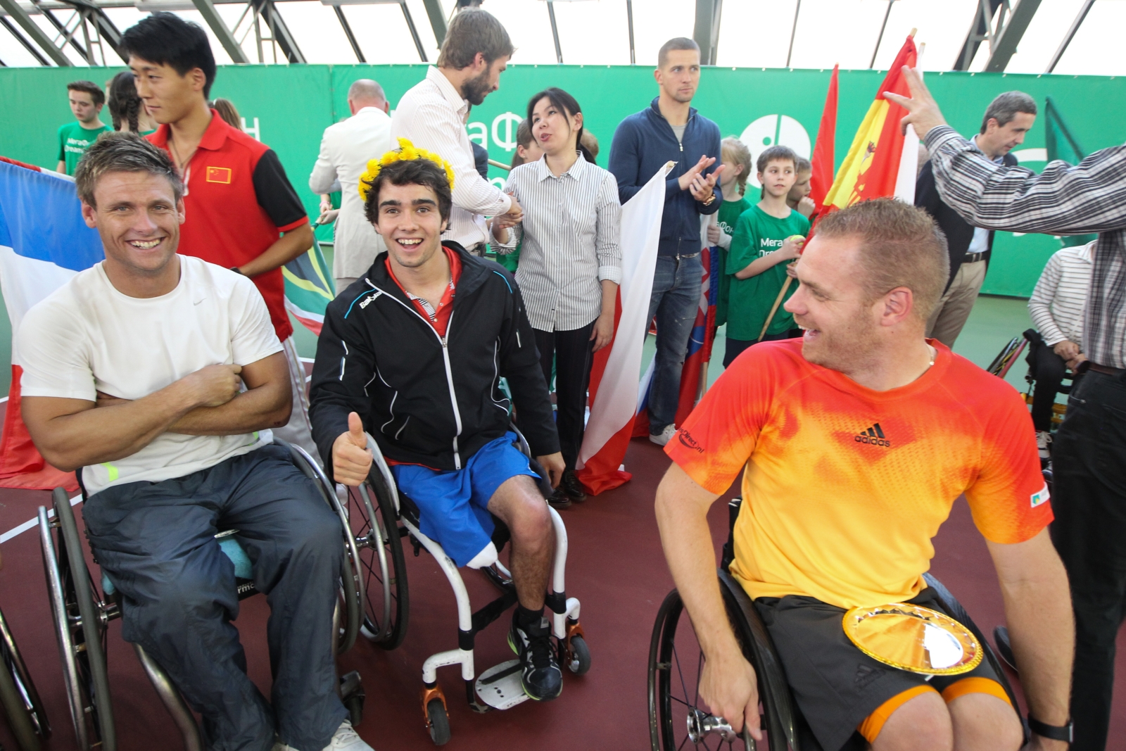 Михаил Кержаков на финальных соревнованиях среди теннисистов-паралимпийцев