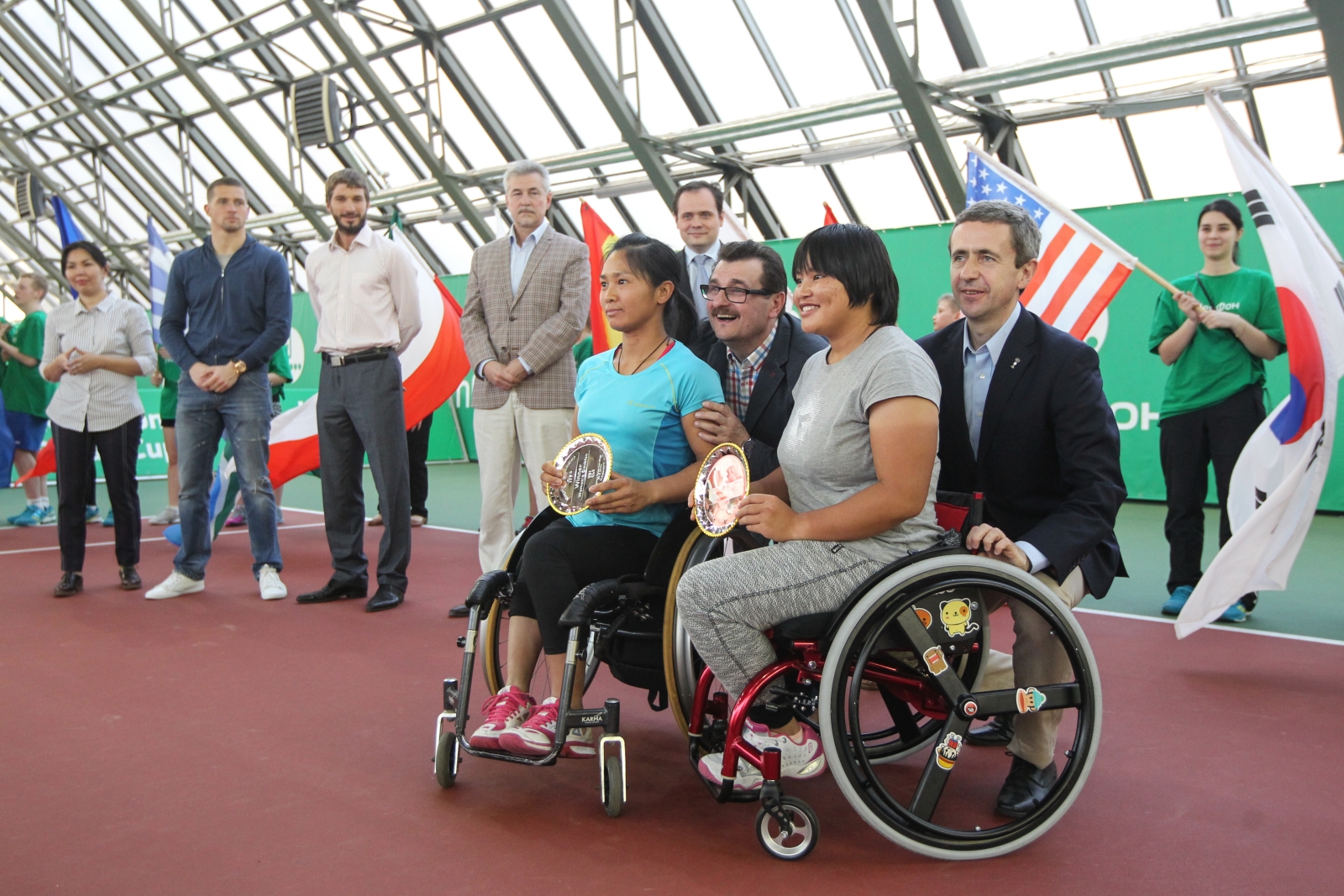 Михаил Кержаков на финальных соревнованиях среди теннисистов-паралимпийцев