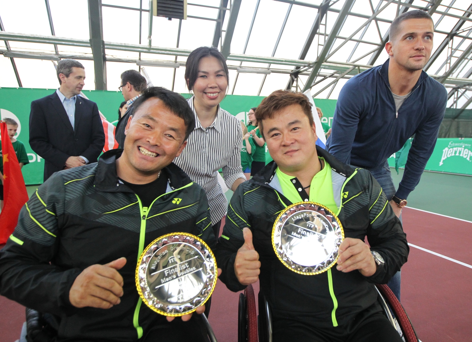 Михаил Кержаков на финальных соревнованиях среди теннисистов-паралимпийцев