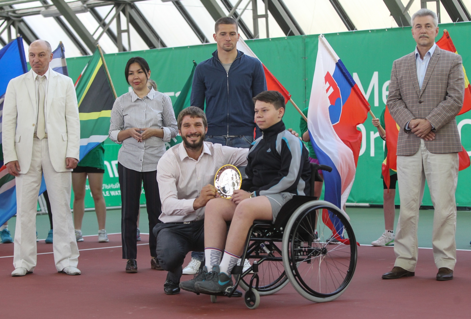 Михаил Кержаков на финальных соревнованиях среди теннисистов-паралимпийцев