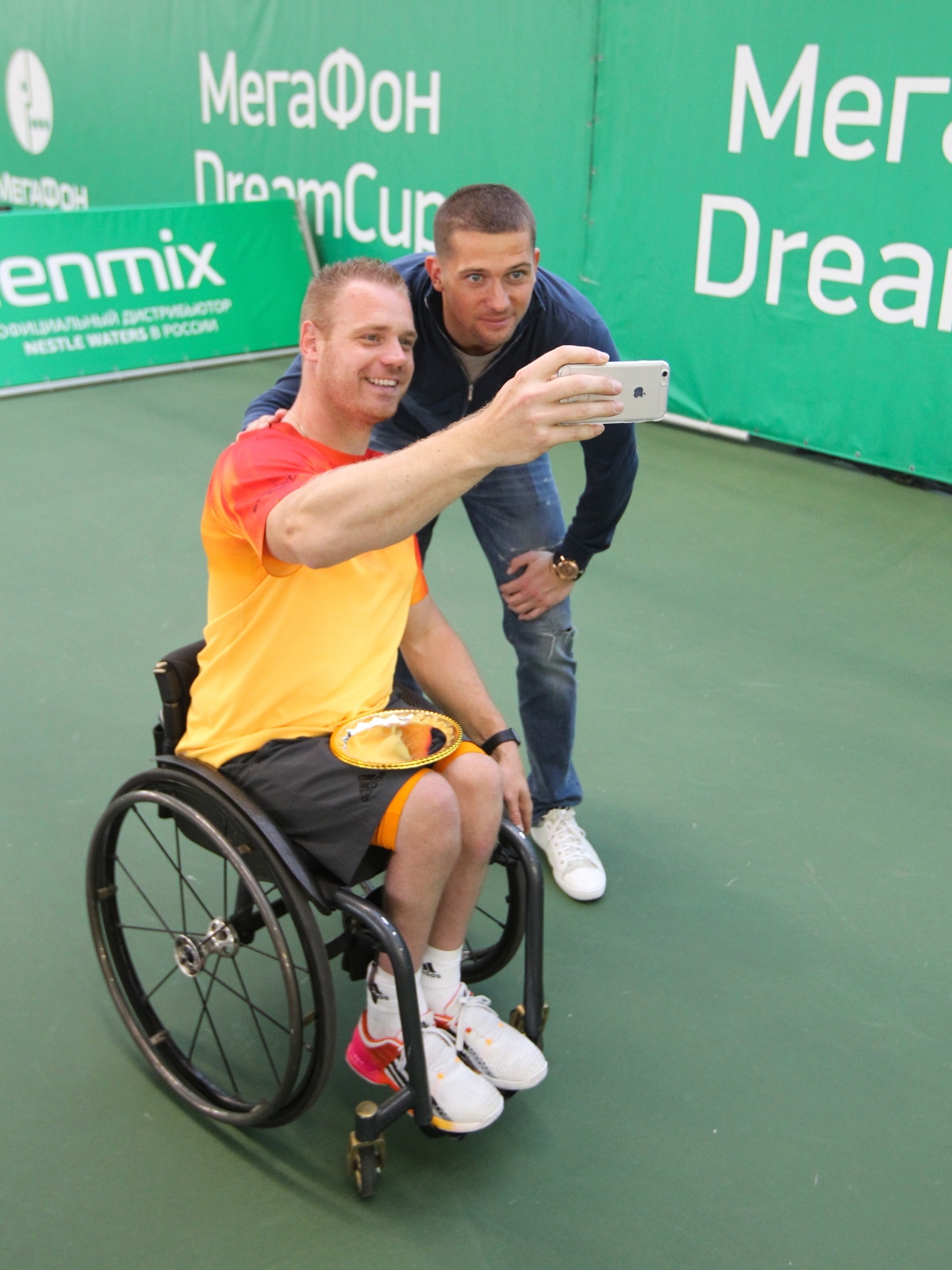Михаил Кержаков на финальных соревнованиях среди теннисистов-паралимпийцев