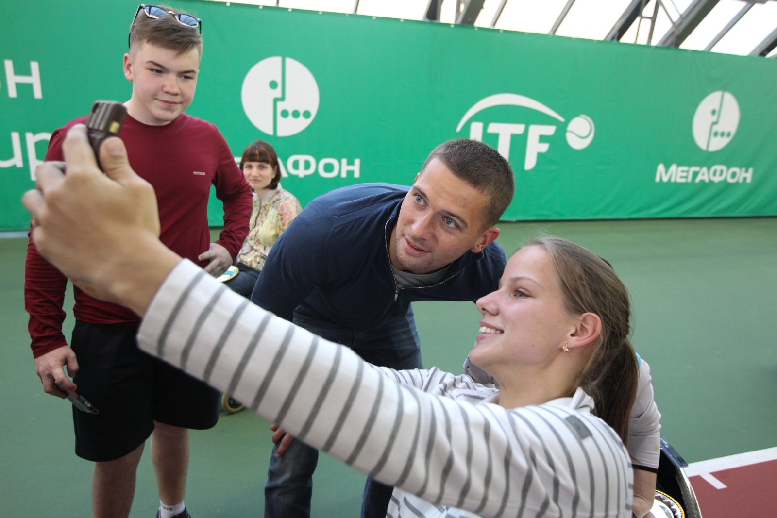 Михаил Кержаков на финальных соревнованиях среди теннисистов-паралимпийцев