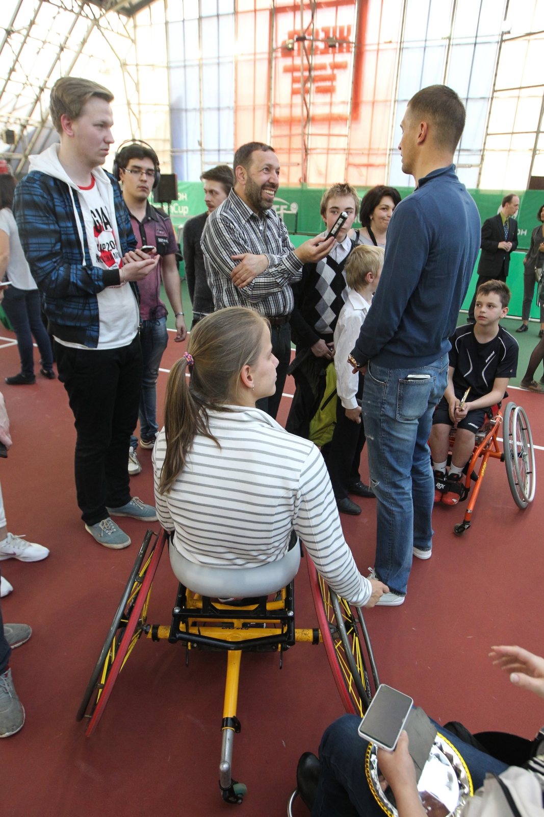 Михаил Кержаков на финальных соревнованиях среди теннисистов-паралимпийцев
