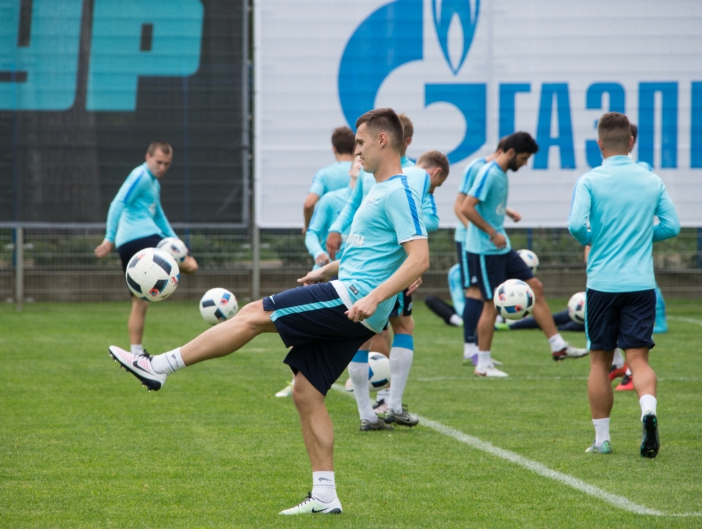 «Газпром»-тренировочные сборы: 16 июня, утренняя тренировка
