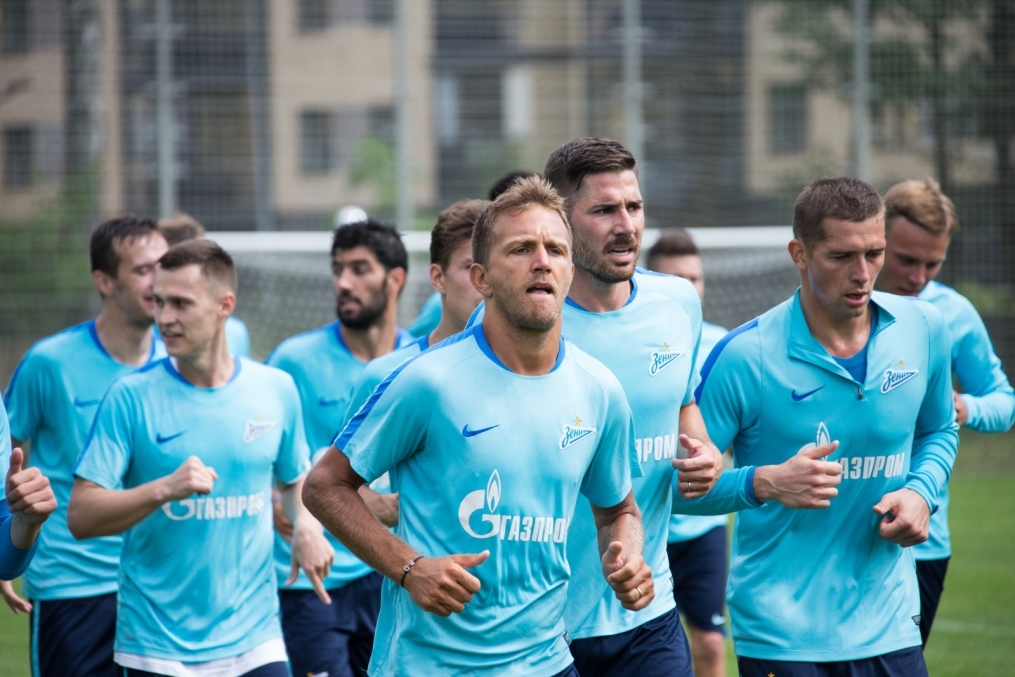 «Газпром»-тренировочные сборы: 16 июня, утренняя тренировка