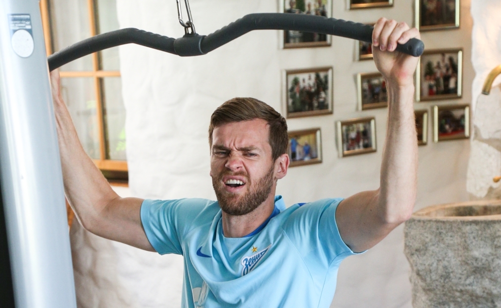 «Газпром»-тренировочные сборы в Австрии: утренняя тренировка 29 июня