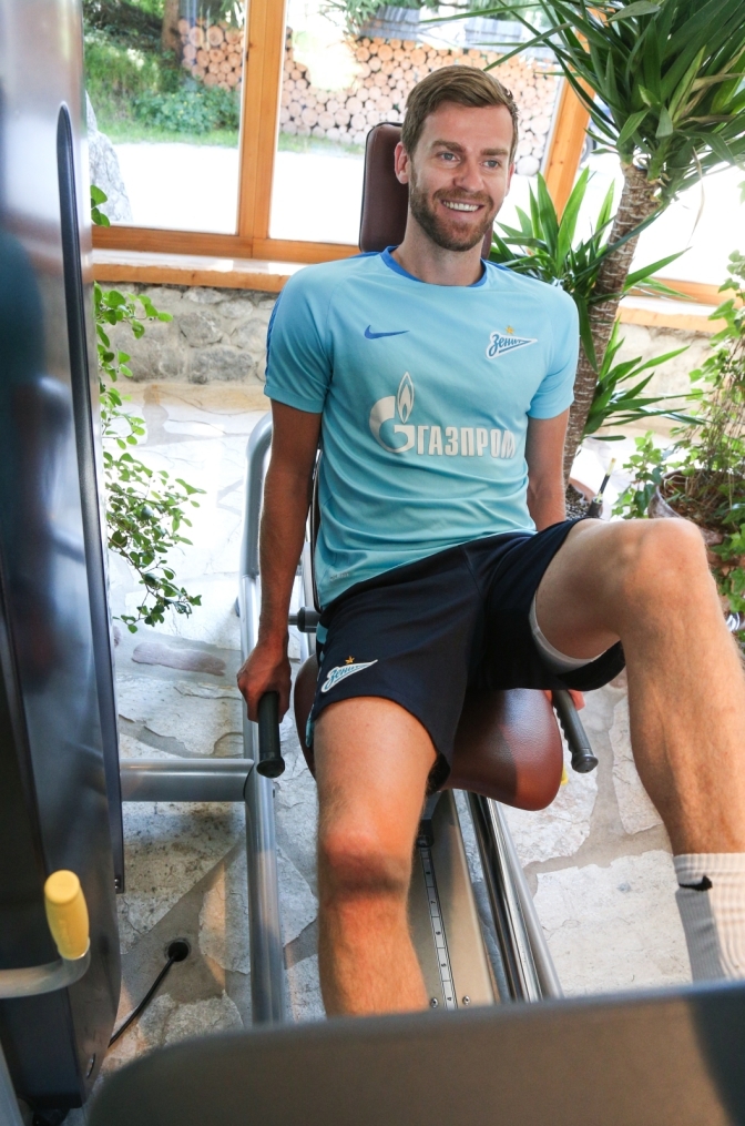 «Газпром»-тренировочные сборы в Австрии: утренняя тренировка 29 июня