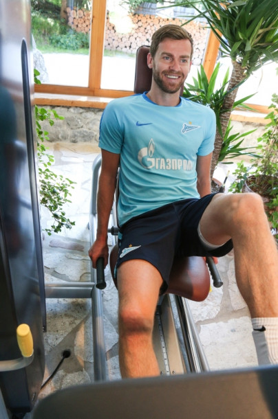 «Газпром»-тренировочные сборы в Австрии: утренняя тренировка 29 июня