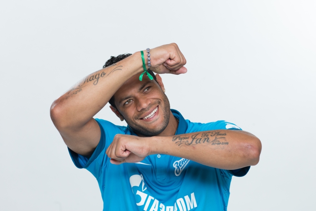 Фотосессия футболистов и тренеров основного состава ФК «Зенит» сезона 2014/2015