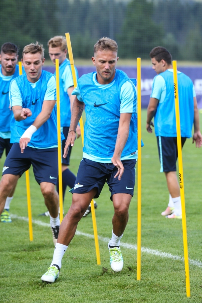 Газпром»-тренировочные сборы в Австрии: вечерняя тренировка 1 июля