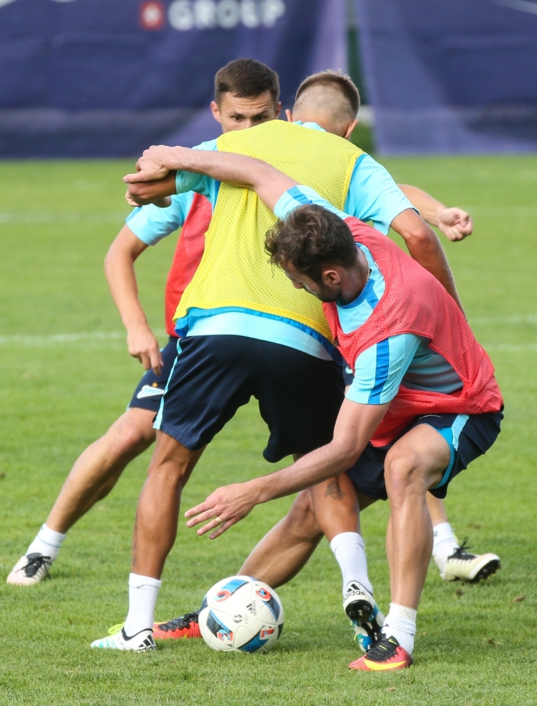 Газпром»-тренировочные сборы в Австрии: вечерняя тренировка 1 июля