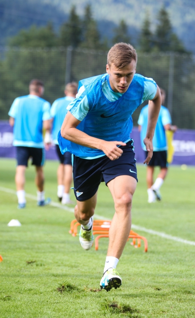 Газпром»-тренировочные сборы в Австрии: вечерняя тренировка 1 июля