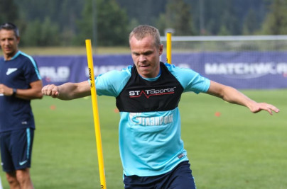 Газпром»-тренировочные сборы в Австрии: вечерняя тренировка 1 июля