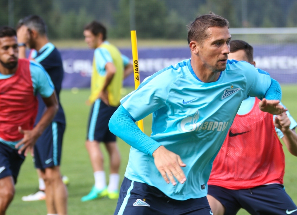 Газпром»-тренировочные сборы в Австрии: вечерняя тренировка 1 июля