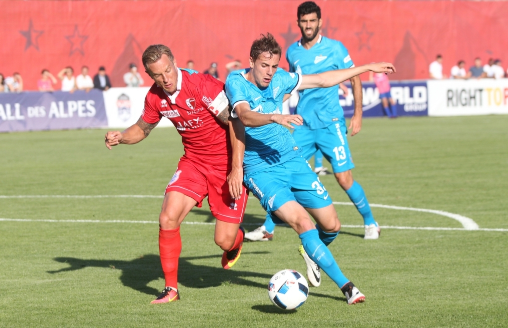 «Газпром»-тренировочные сборы в Швейцарии: матч «Зенит» — «Сьон»