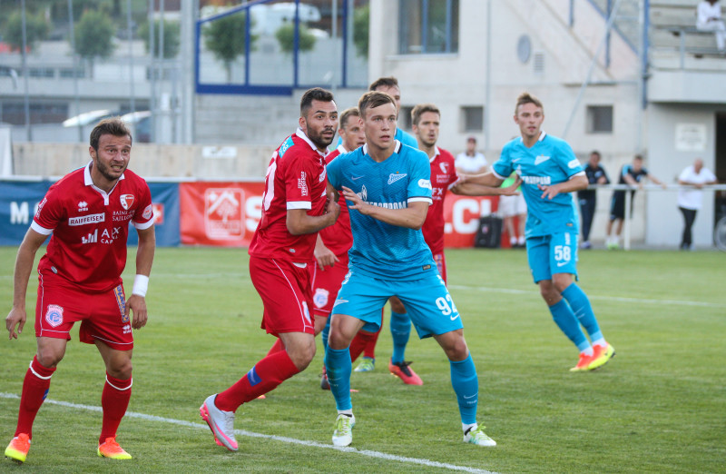 «Газпром»-тренировочные сборы в Швейцарии: матч «Зенит» — «Сьон»