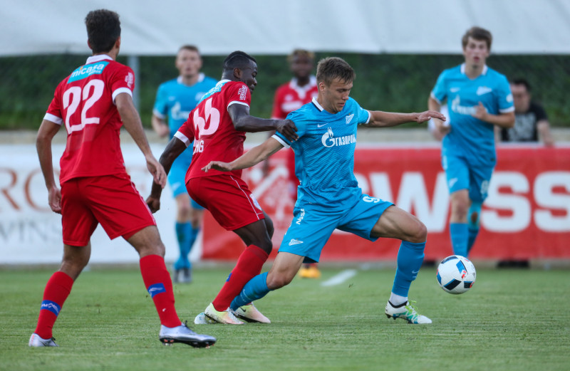 «Газпром»-тренировочные сборы в Швейцарии: матч «Зенит» — «Сьон»