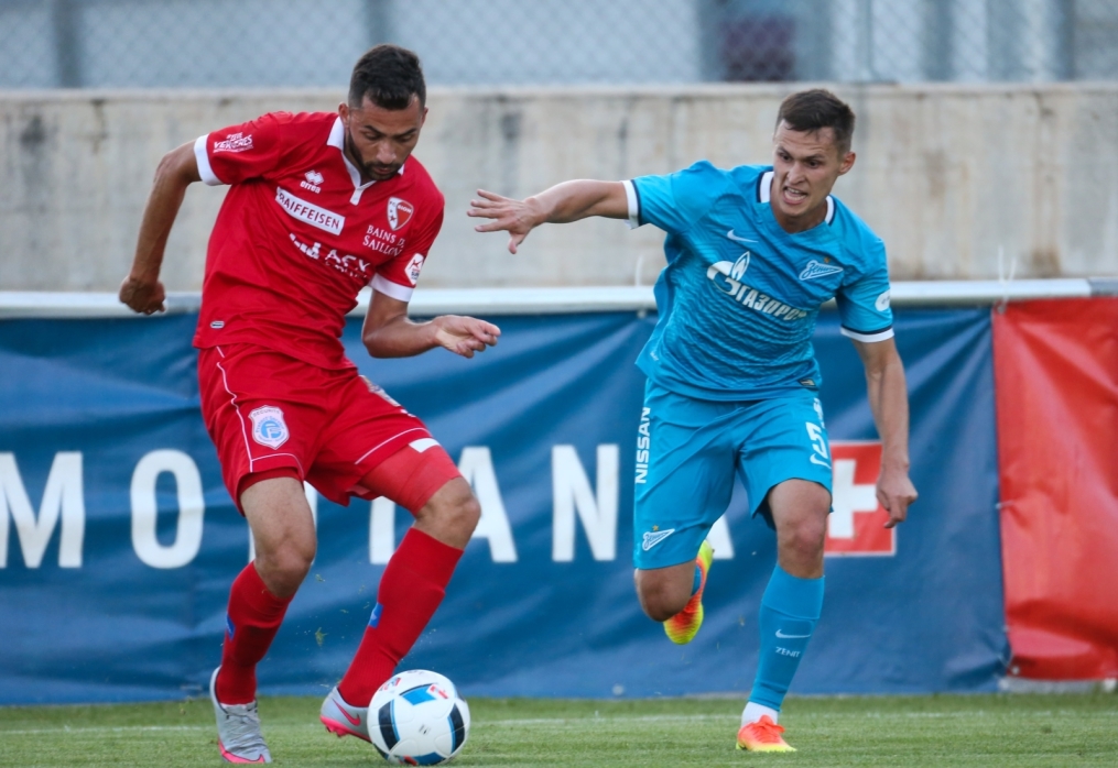 «Газпром»-тренировочные сборы в Швейцарии: матч «Зенит» — «Сьон»