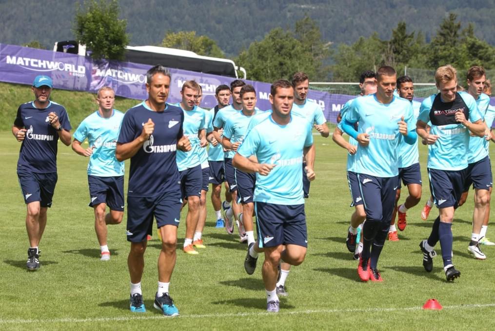 «Газпром»-тренировочные сборы в Швейцарии: утренняя тренировка 8 июля