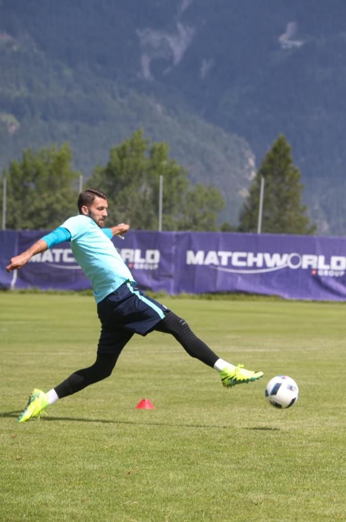 «Газпром»-тренировочные сборы в Швейцарии: утренняя тренировка 8 июля