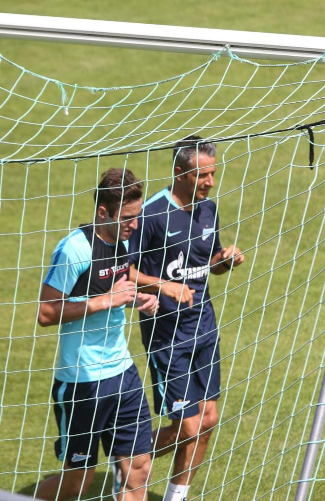 «Газпром»-тренировочные сборы в Швейцарии: утренняя тренировка 8 июля