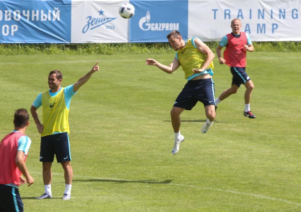 «Газпром»-тренировочные сборы в Швейцарии: утренняя тренировка 8 июля