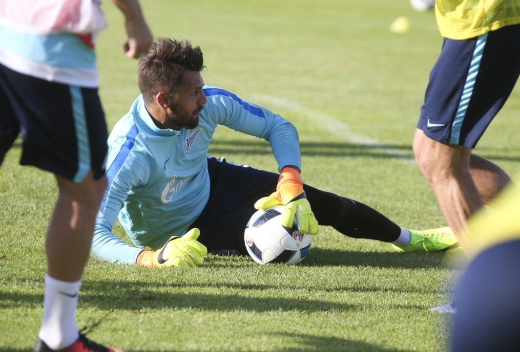 «Газпром»-тренировочные сборы в Швейцарии: вечерняя тренировка