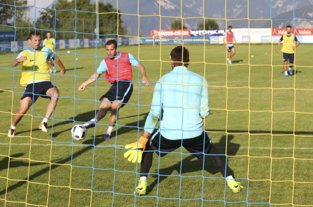 «Газпром»-тренировочные сборы в Швейцарии: вечерняя тренировка