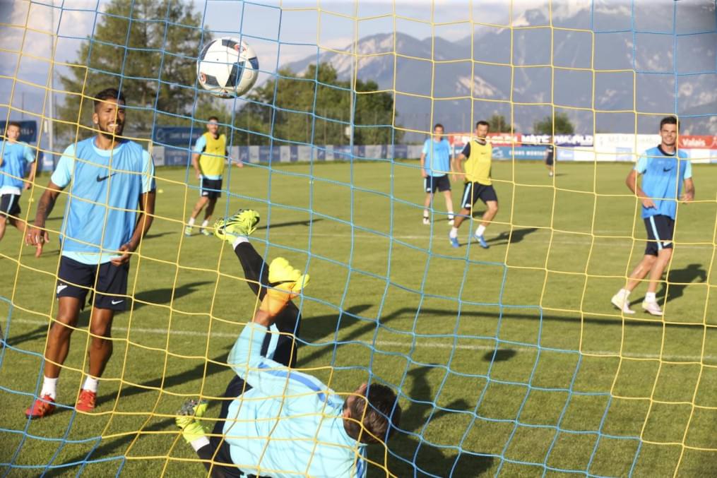 «Газпром»-тренировочные сборы в Швейцарии: вечерняя тренировка