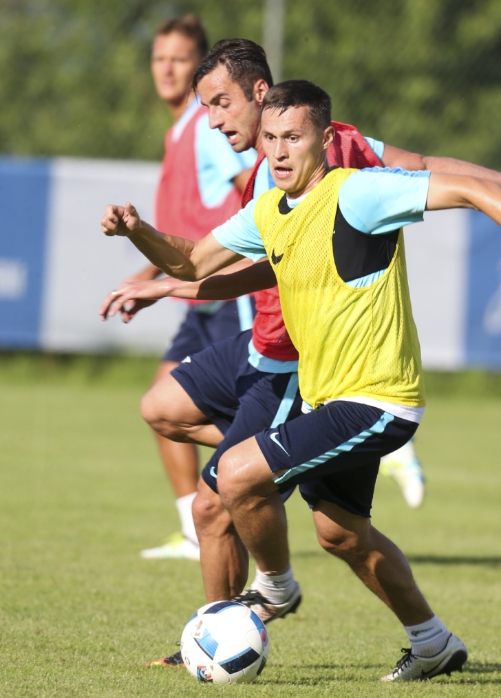 «Газпром»-тренировочные сборы в Швейцарии: вечерняя тренировка