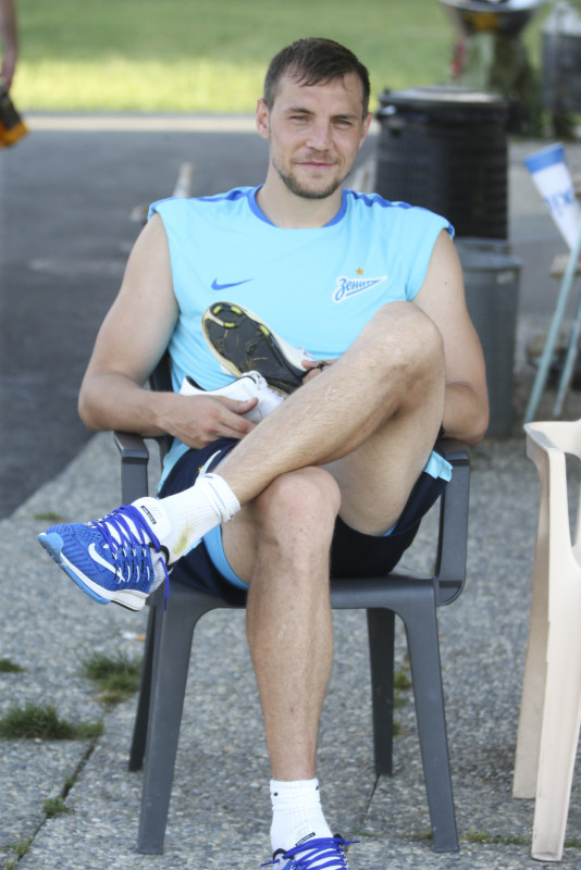 «Газпром»-тренировочные сборы в Швейцарии: вечерняя тренировка