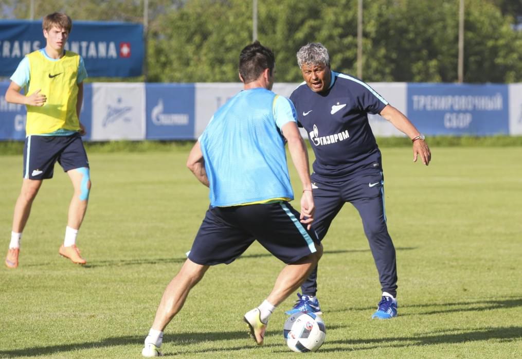 «Газпром»-тренировочные сборы в Швейцарии: вечерняя тренировка