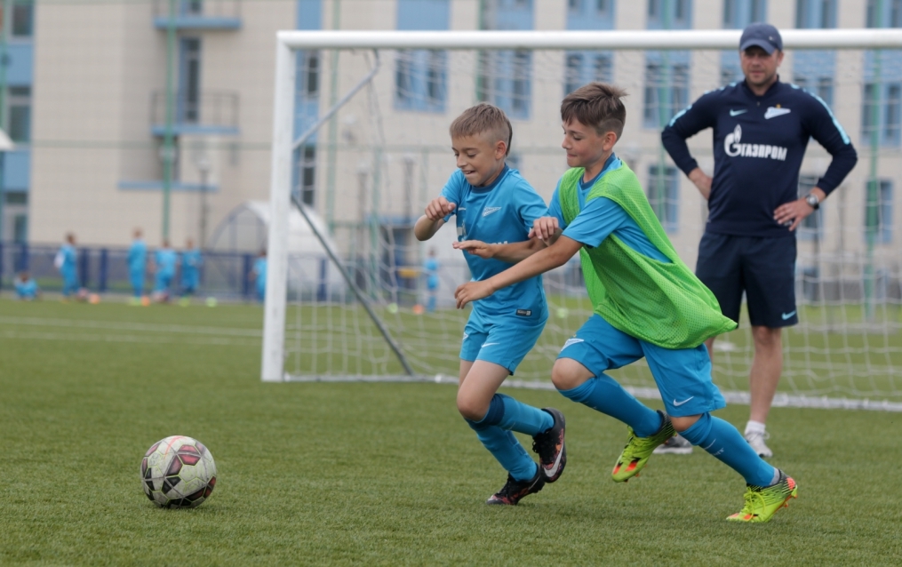Детский футбольный лагерь в Академии «Зенита»