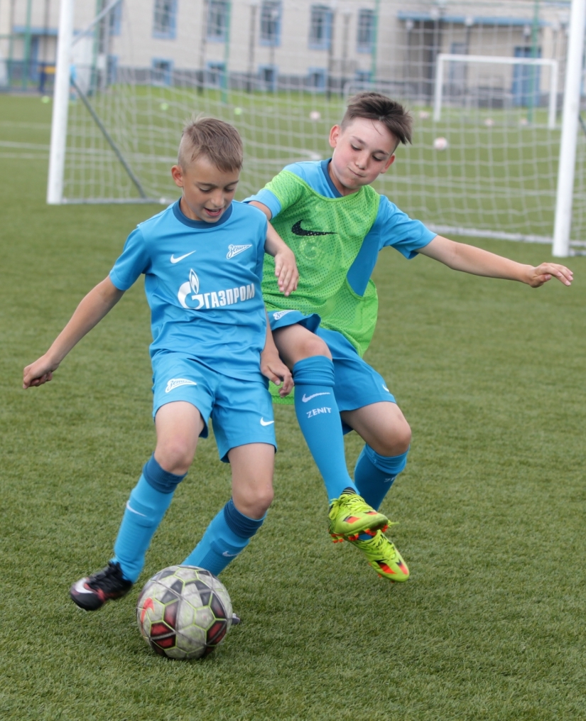 Детский футбольный лагерь в Академии «Зенита»