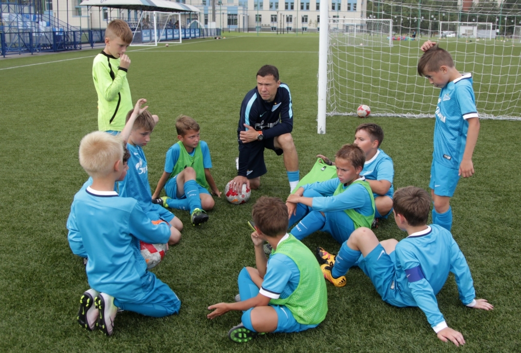 Детский футбольный лагерь в Академии «Зенита»